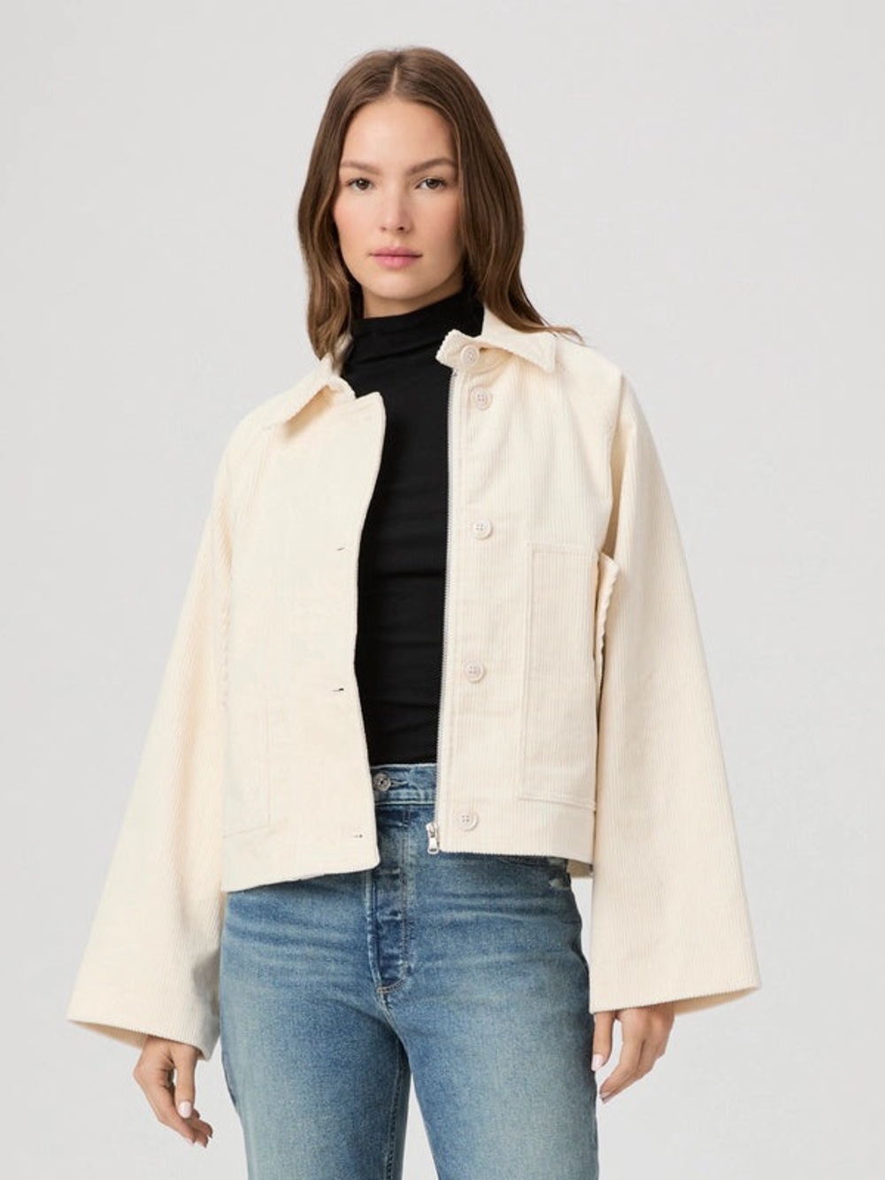 PAIGE Tylee Ivory Corduroy Jacket